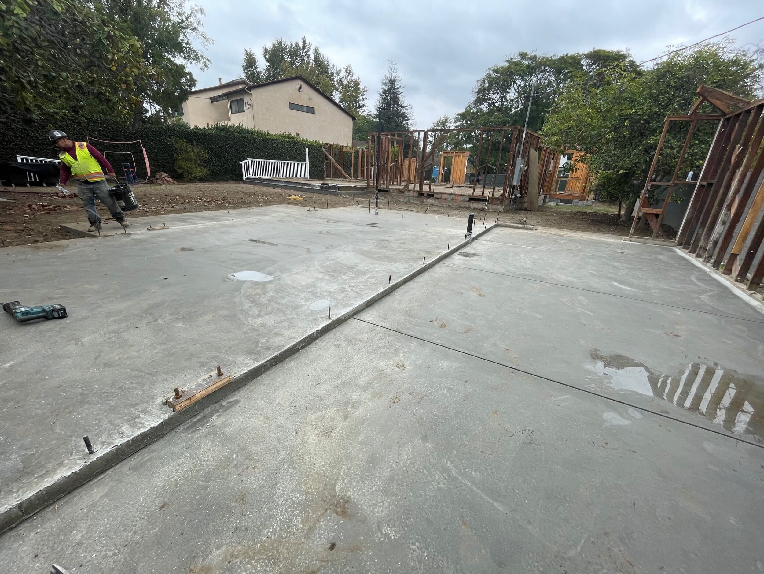 Barry Ave rebuild slab