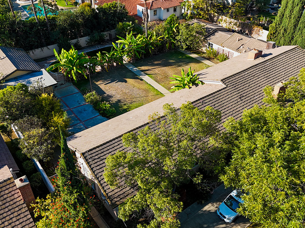 The original Spanish-style estate in San Marino before the rebuild