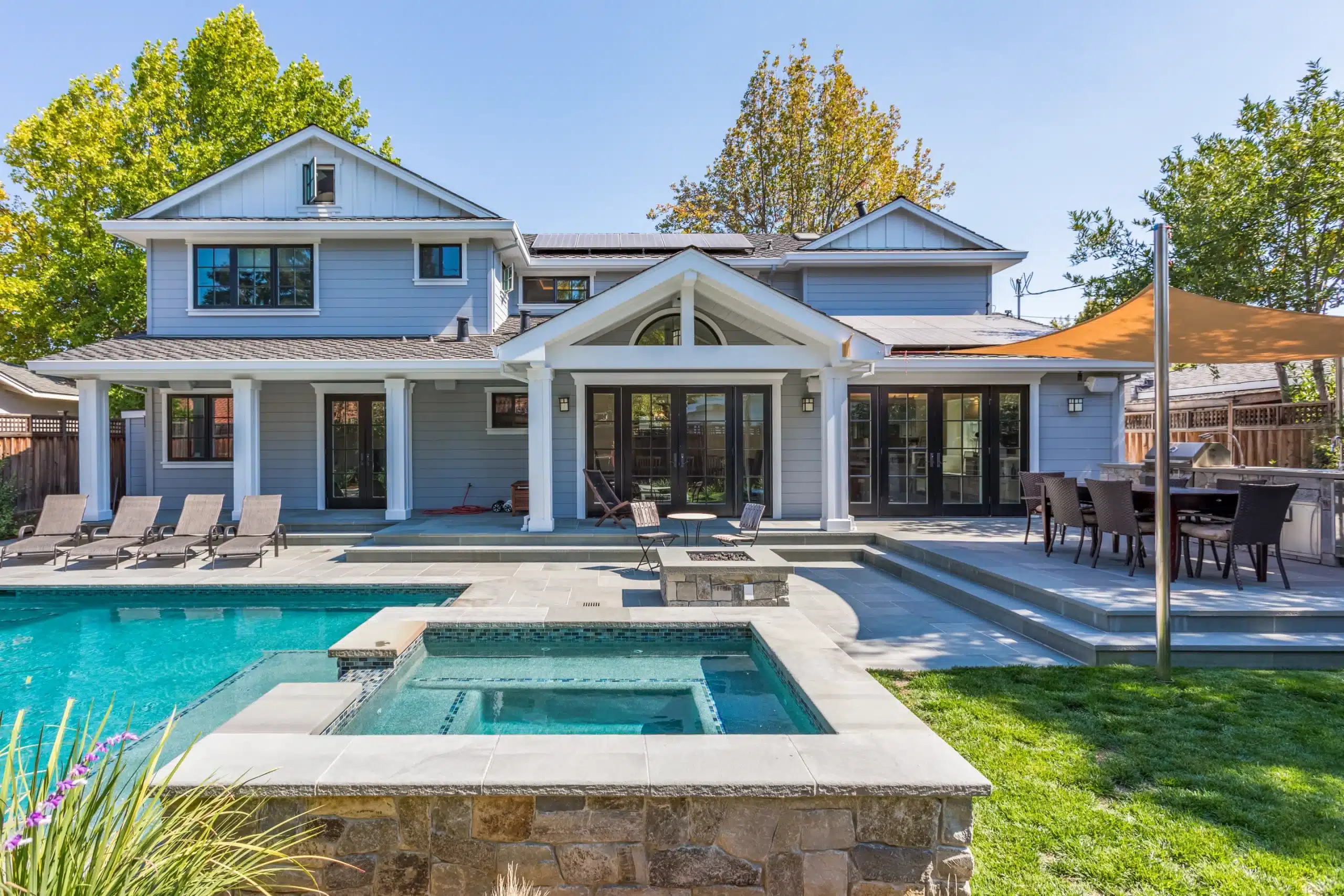 Triunfo backyard pool and interior remodel photo