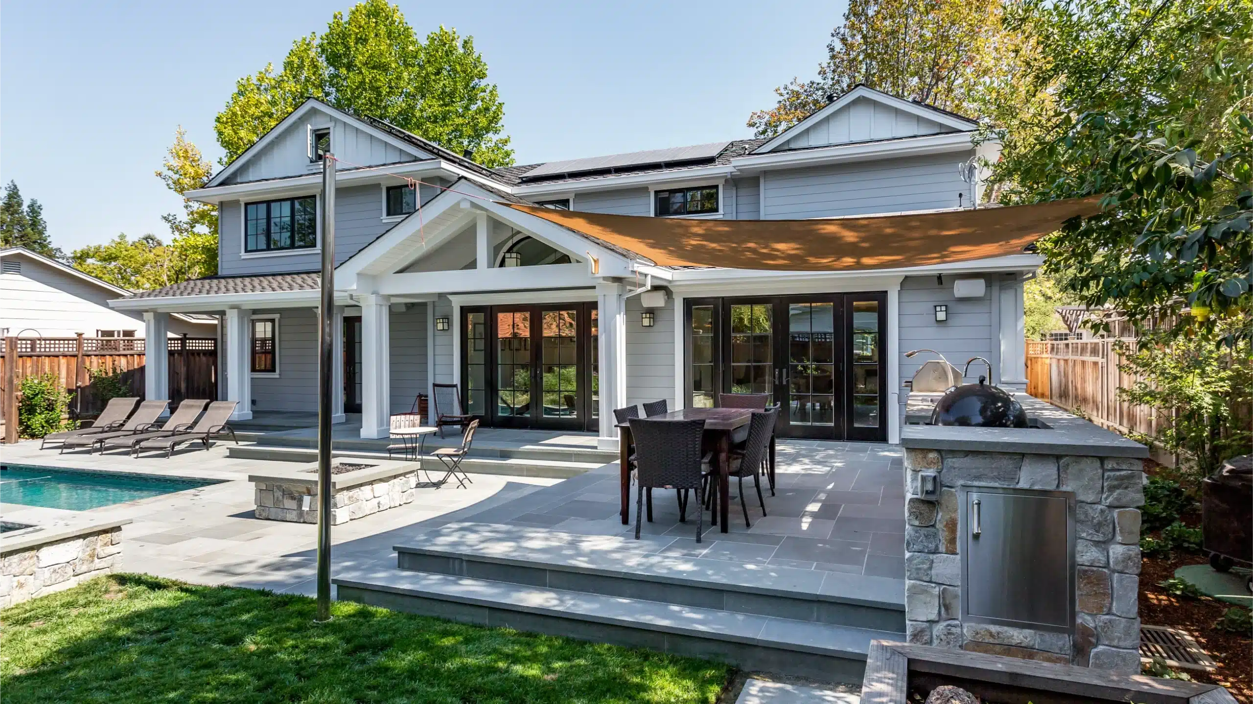 Triunfo backyard pool and interior remodel photo